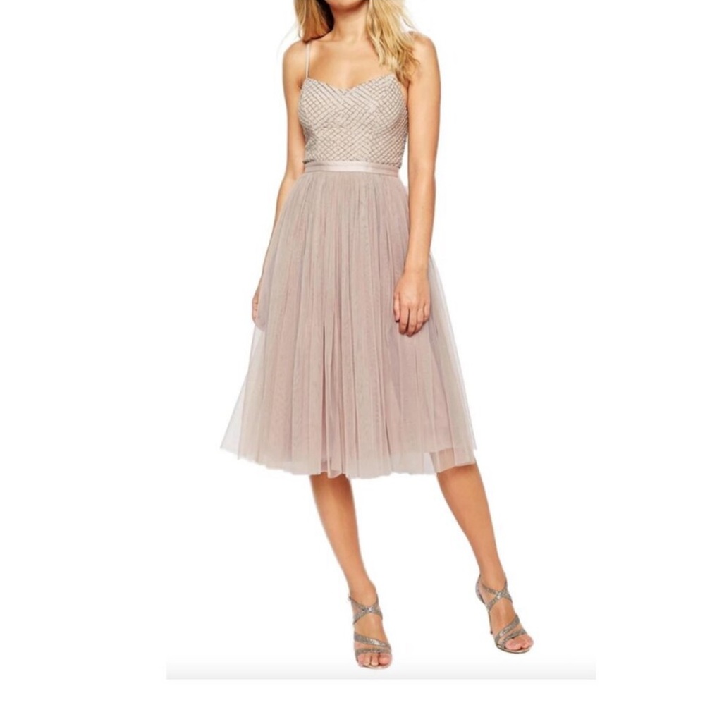 Needle & Thread Coppelia Embellished Tulle Midi Dress